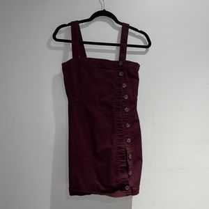 Burgundy dress